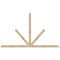 Ekena Millwork Saratoga Rough Sawn Timber Gable Bracket, Douglas Fir, 108"W x 63"H x 4"D x 4"F, 14/12 Pitch GBW108X63X0404SAR00RDF - alternate 1